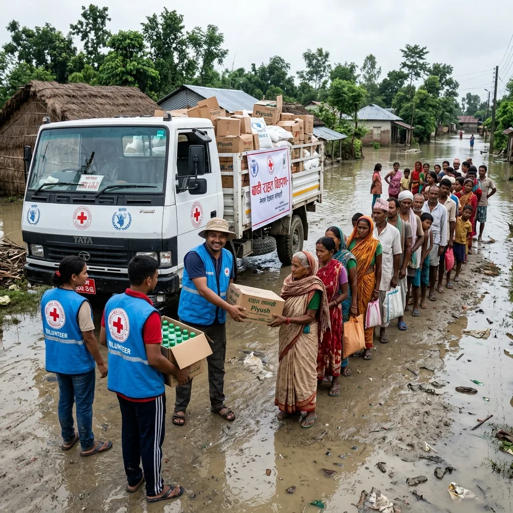 Emergency Flood Relief: 50,000 Bottles of Piyush Distributed